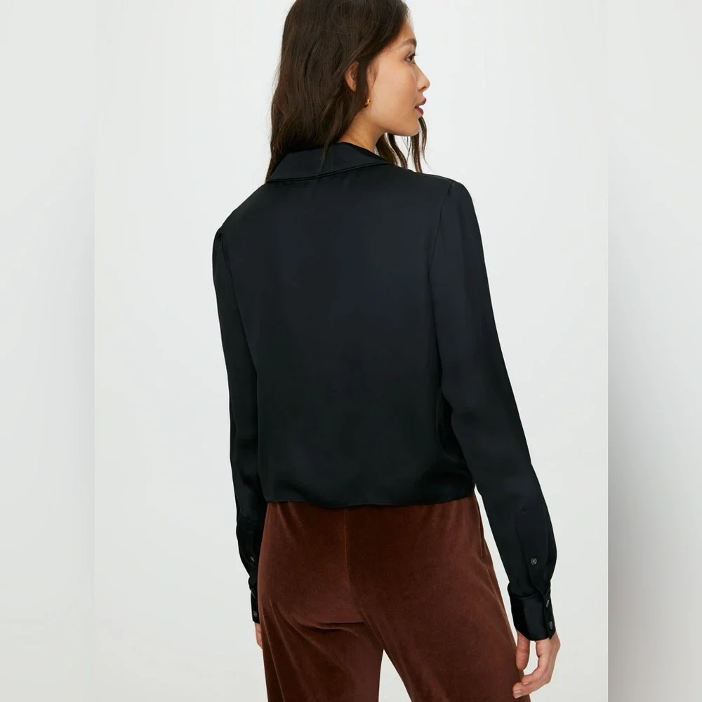 Wilfred Tie Front Blouse - Picture 3 of 9